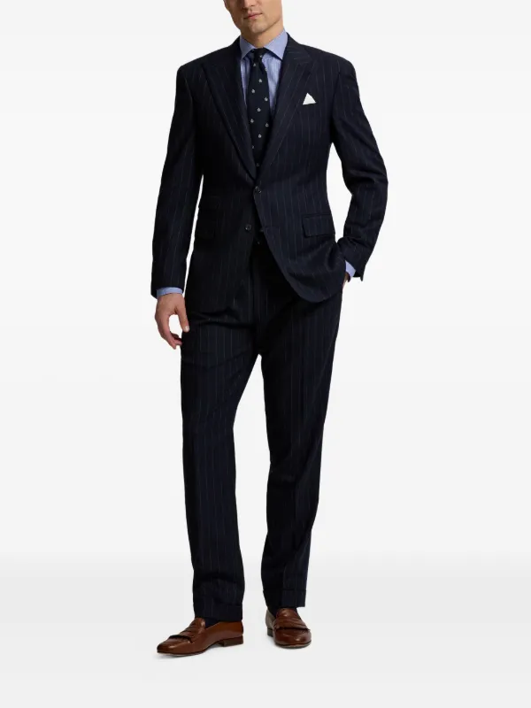 Ralph Lauren Purple Label crown-print Tie | Blue | FARFETCH