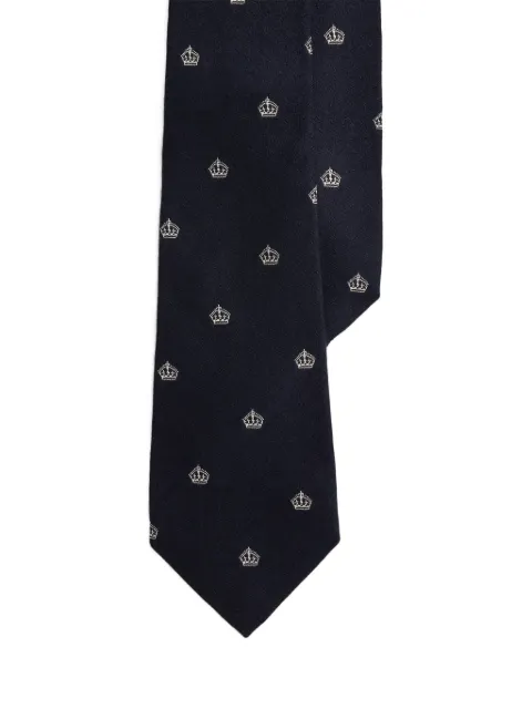 Ralph Lauren Purple Label crown-print tie
