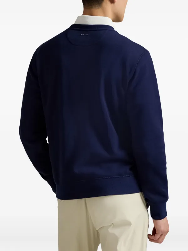 RLX Ralph Lauren Polo Polo crew-neck Sweatshirt | Blue | FARFETCH