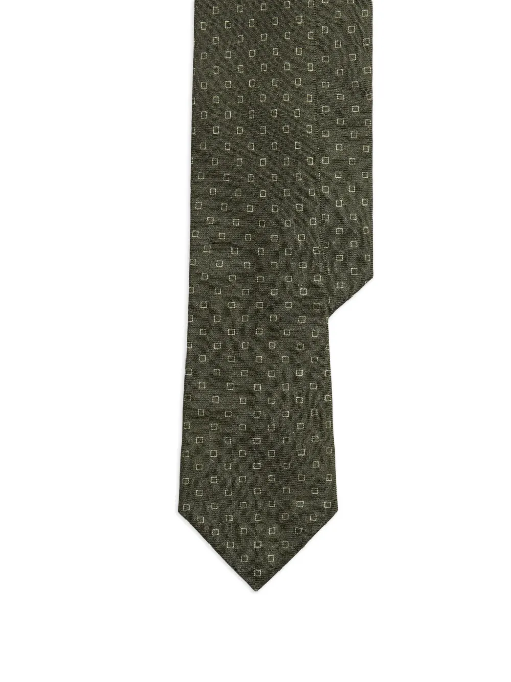Ralph Lauren Purple Label square-print tie - Verde