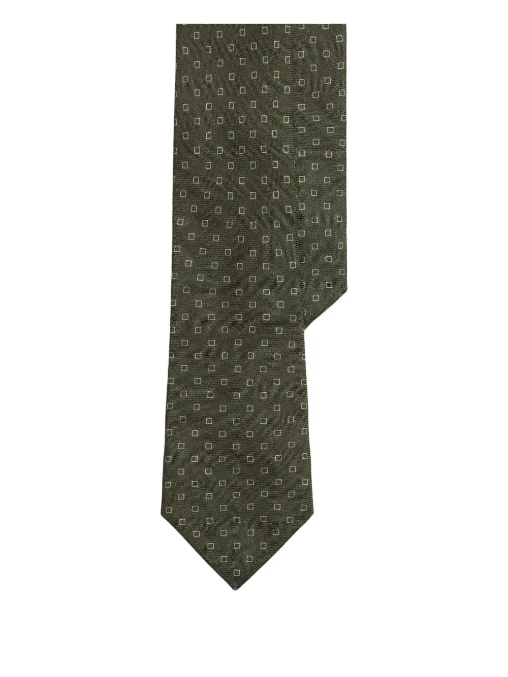 Ralph Lauren Purple Label square-print tie | Green | Image 1