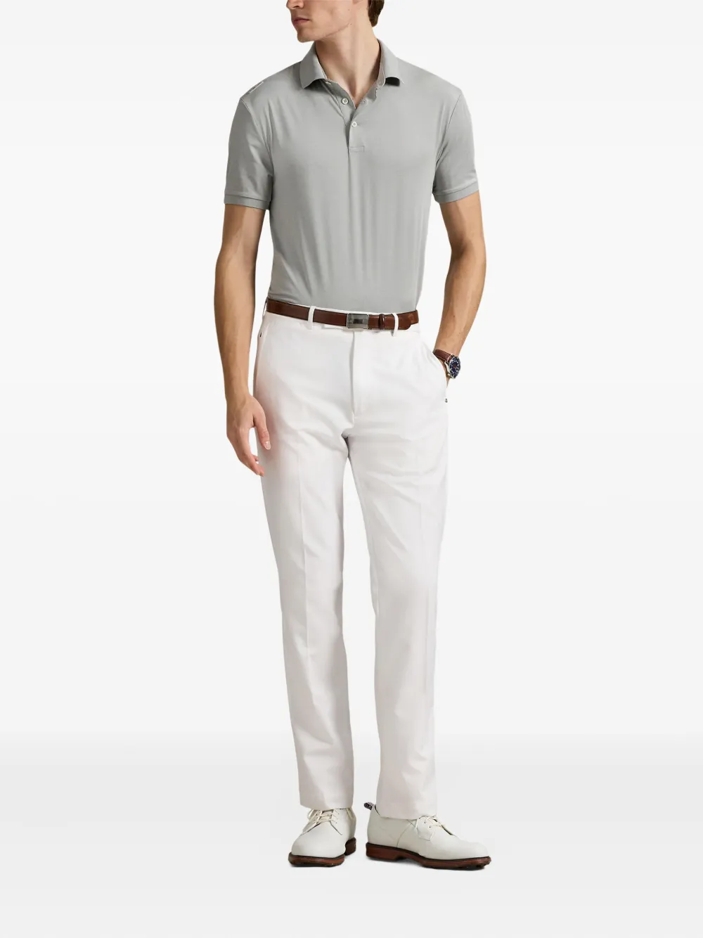 RLX Ralph Lauren short-sleeve polo shirt - Grijs