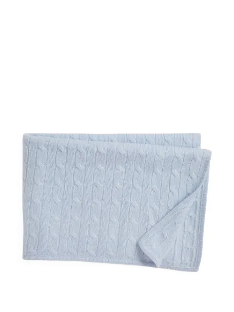 POLO RALPH LAUREN KIDS Coperta a trecce in cashmere