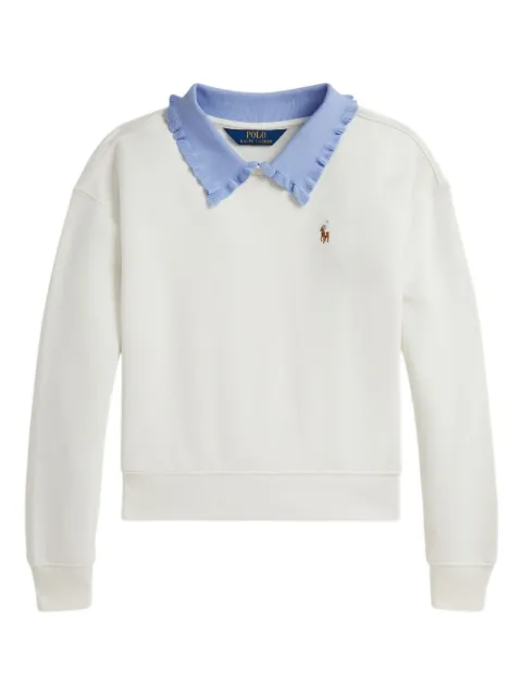 POLO RALPH LAUREN KIDS ruffled-collar sweatshirt