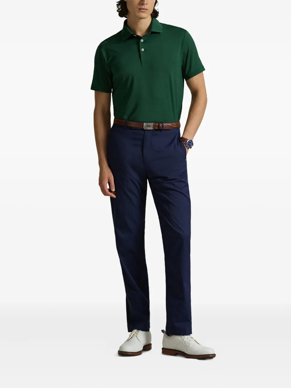 RLX Ralph Lauren button-placket polo shirt - Groen