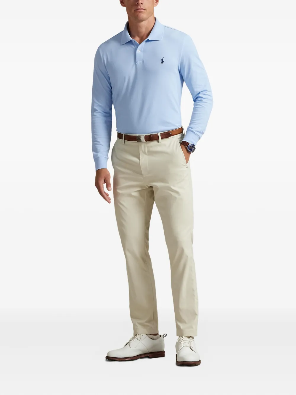 RLX Ralph Lauren Poloshirt met lange mouwen - Blauw