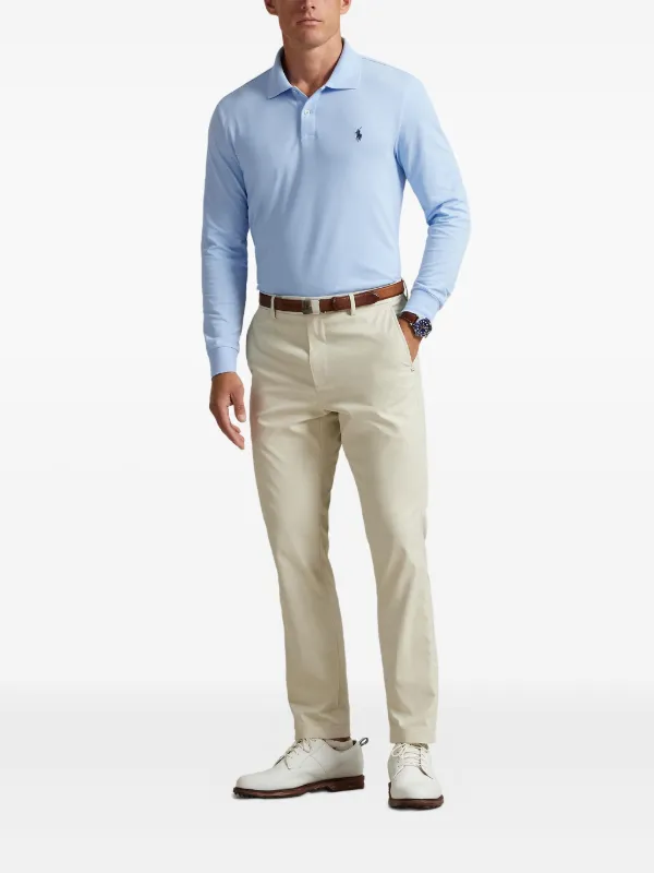 新品RLX Ralph Lauren ロングスリーブ ポロシャツ メンズS RLX Ralph Lauren ロングスリーブ ポロシャツ | ブルー