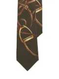 Ralph Lauren Purple Label equestrian-print silk tie - Brown