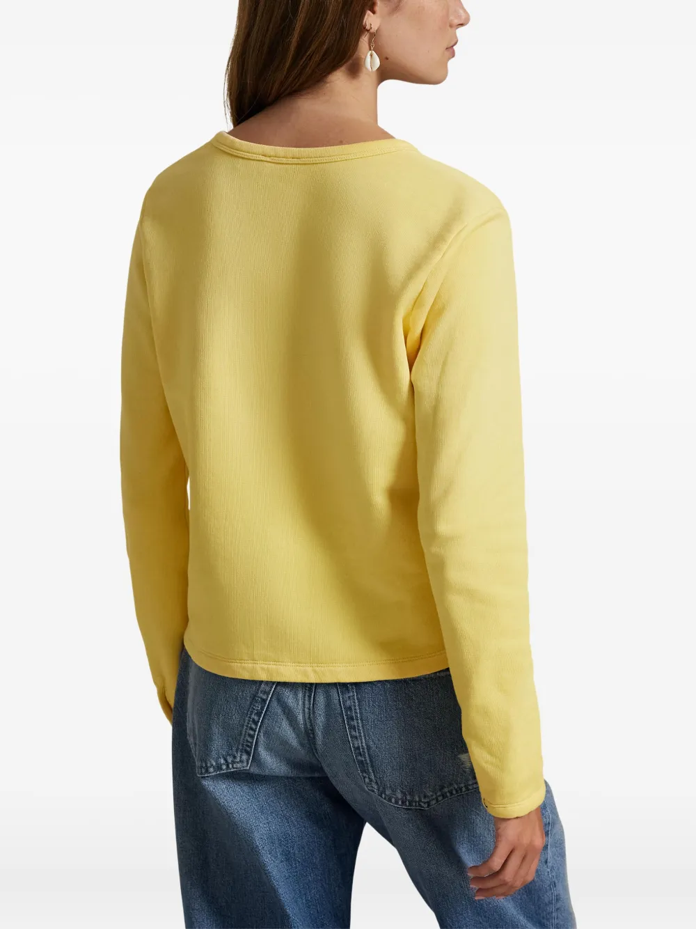 Polo Ralph Lauren Vest met drukknopen en lange mouwen Geel
