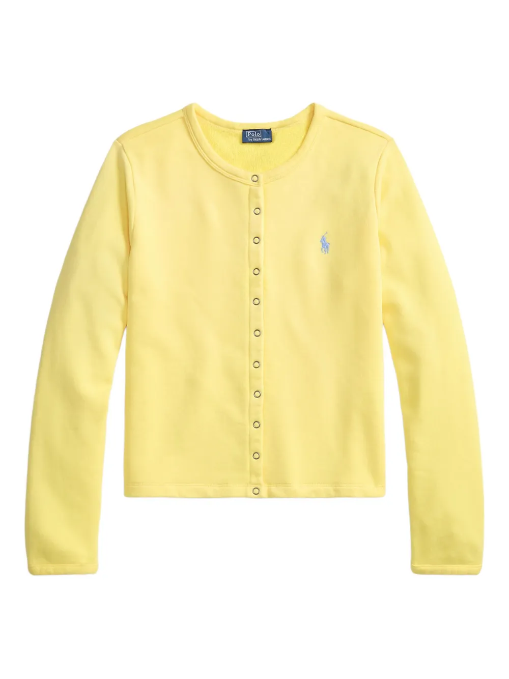 Polo Ralph Lauren press-stud long-sleeve cardigan - イエロー Polo Ralph Lauren press-stud long-sleeve cardigan - イエロー