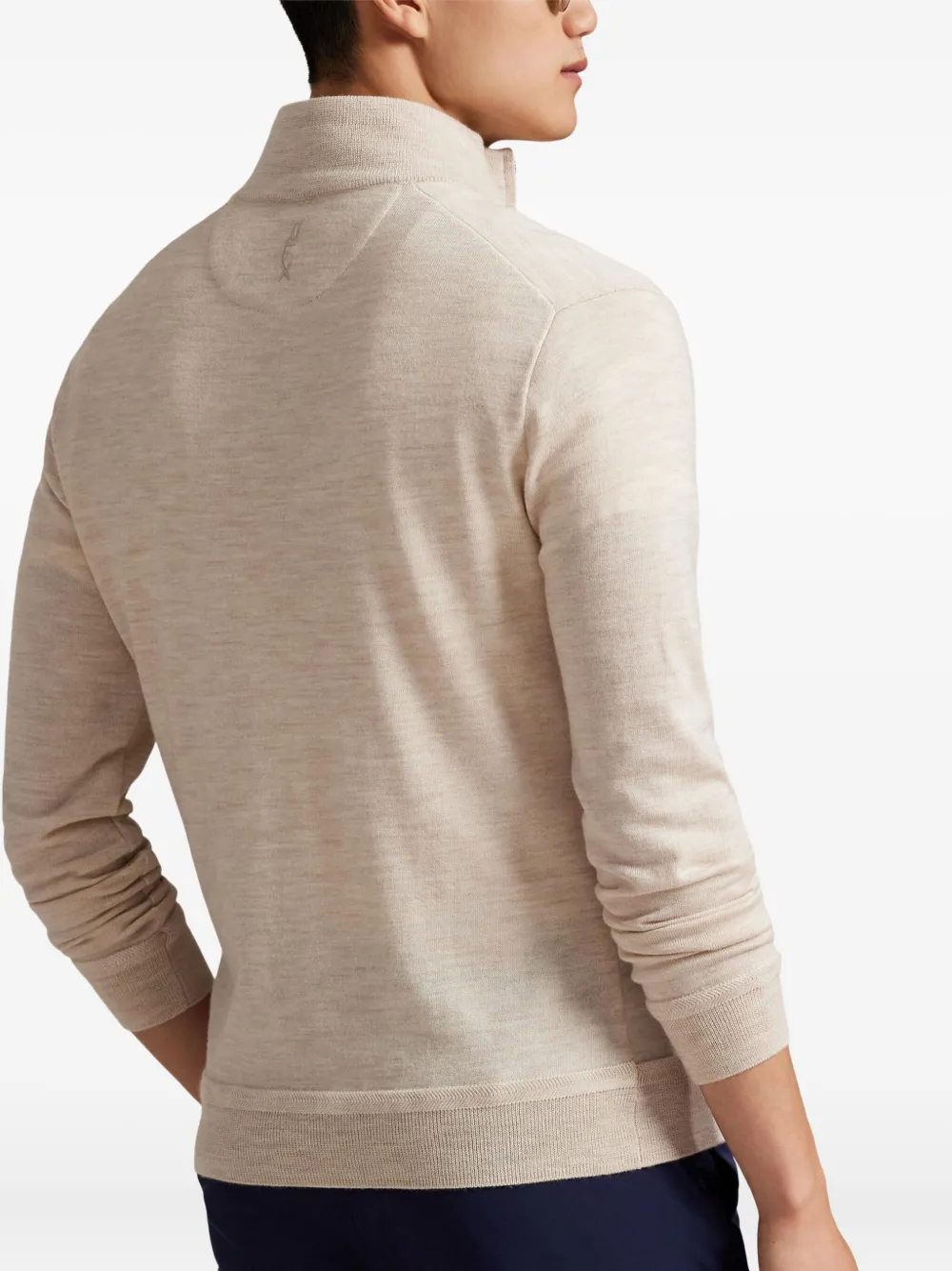 RLX Ralph Lauren half-zip sweater Beige