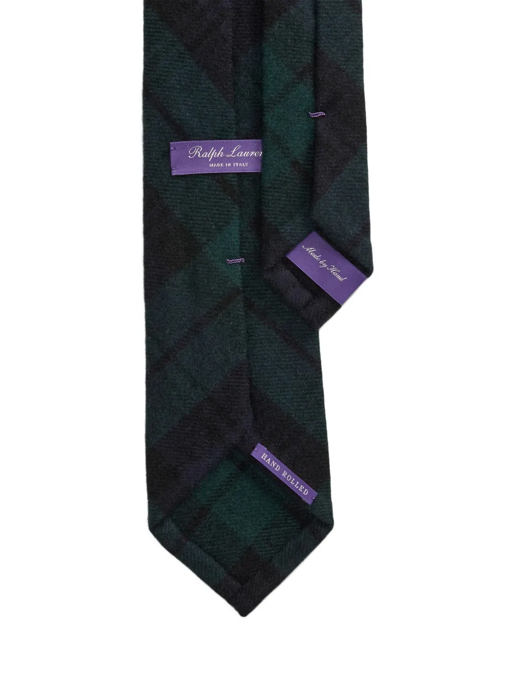Ralph Lauren Plaid Cashmere Tie In Blue