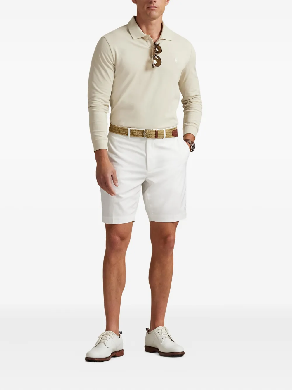 RLX Ralph Lauren Poloshirt met lange mouwen - Beige