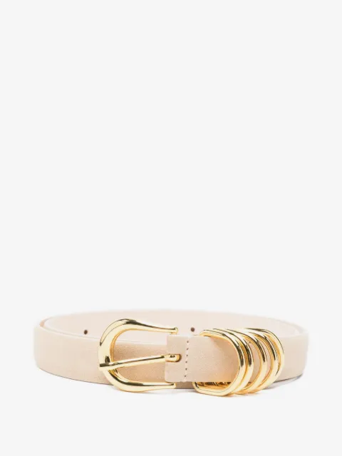 Déhanche Hollyhock suede belt
