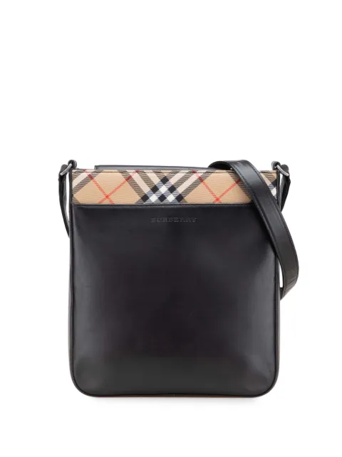 Burberry Pre-Owned 2000-2017 Nova Check Trimmed Leather crossbody bag