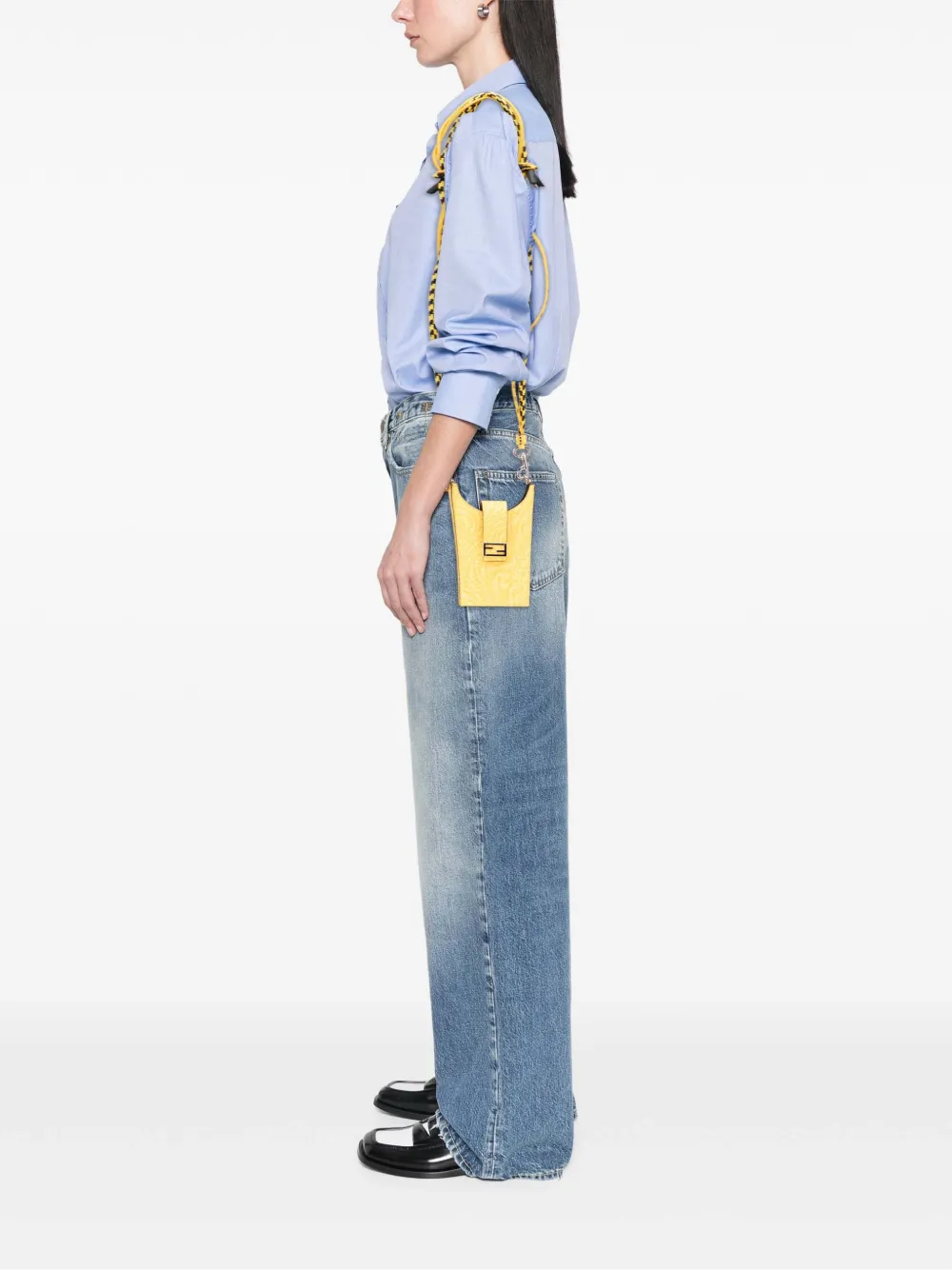 Fendi Pre-Owned 2010-2025 Sarah Coleman Coated Canvas FF Vertigo Phone Holder crossbody bag | Pre-Owned | Image 2
