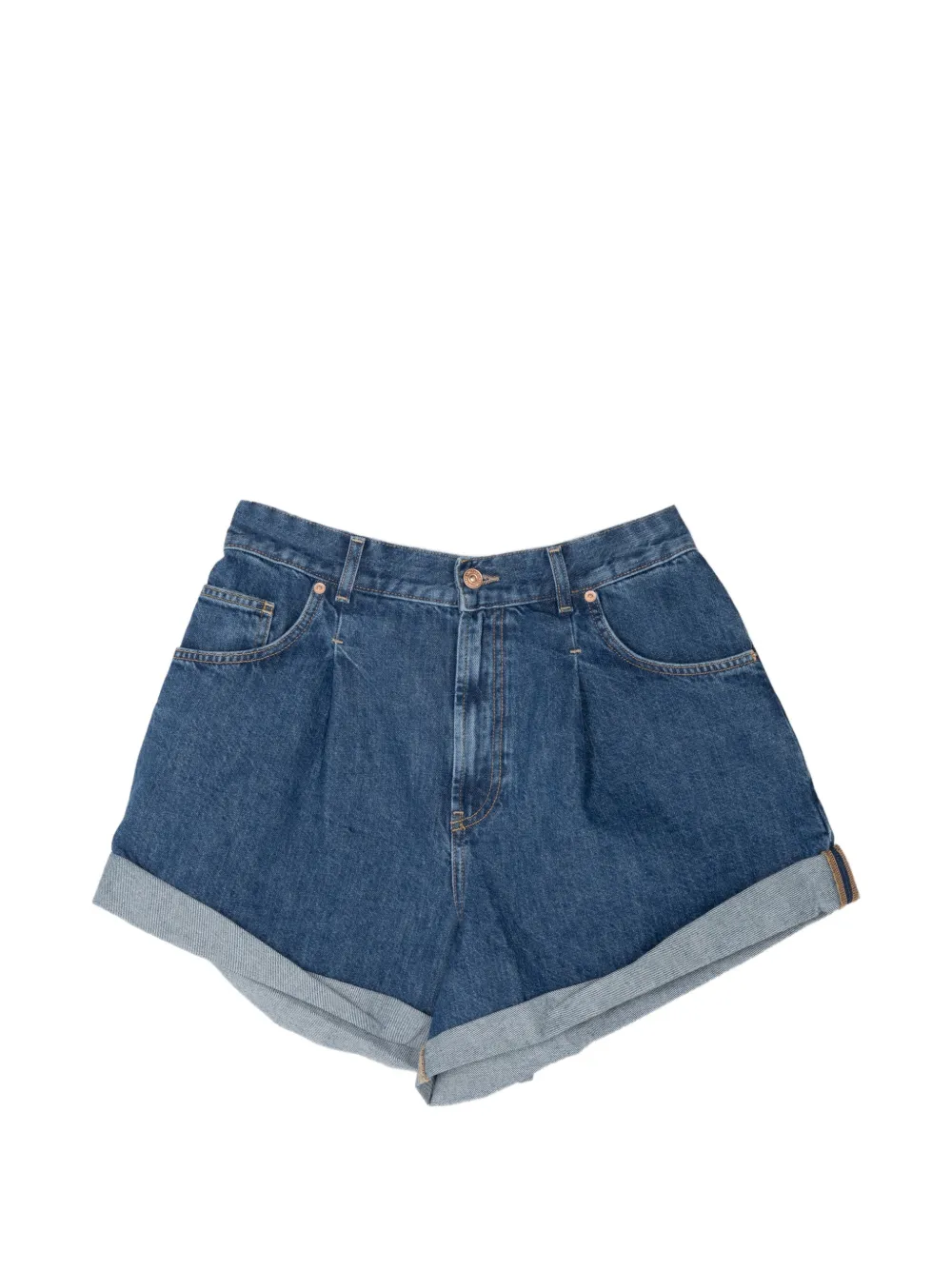 Free People Danni button-fastening shorts - Blu