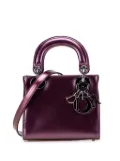 Christian Dior Pre-Owned 2000-2025 Mini Patent Lady Dior satchel - Purple