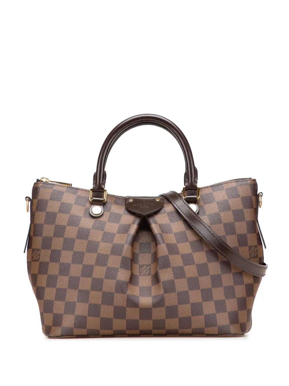 Louis Vuitton Pre-Owned 2016 Damier Ebene Siena PM satchel - ブラウン Louis Vuitton Pre-Owned 2016 Damier Ebene Siena PM satchel - ブラウン