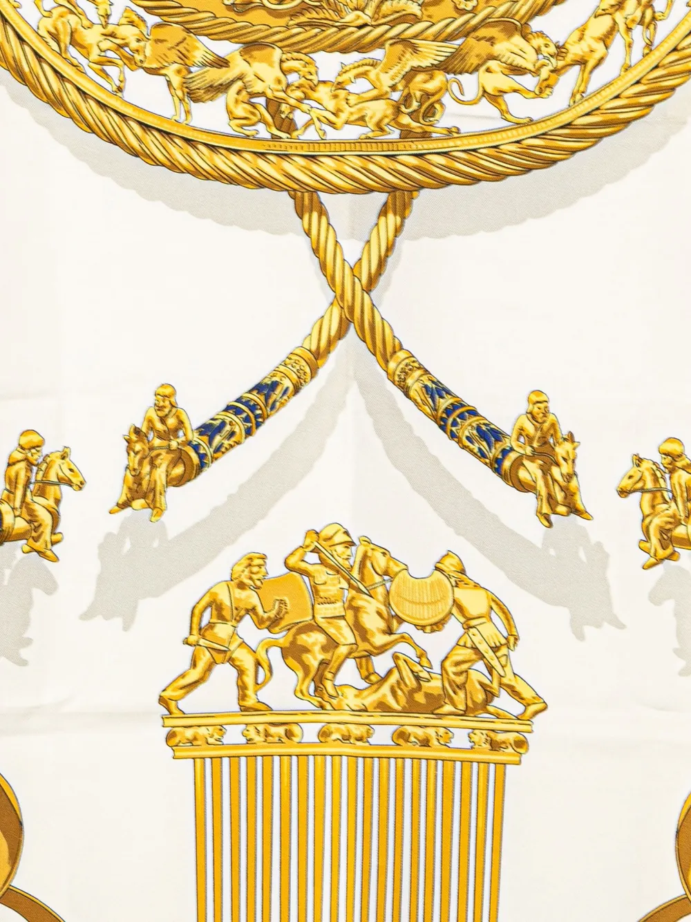 Hermès Pre-Owned 20th Century Les Cavalier d Or Silk Scarf scarves | Image 2
