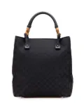 Gucci Pre-Owned 2000-2015 GG Canvas Bamboo tote bag - Black