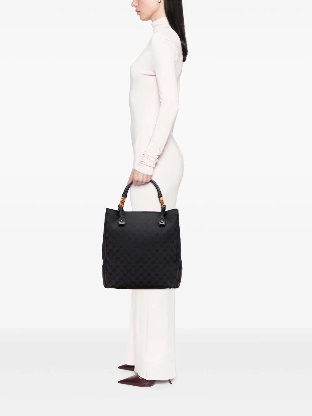 Gucci Pre-Owned 2000-2015 GG Canvas Bamboo tote bag | Pre-Owned | Image 2