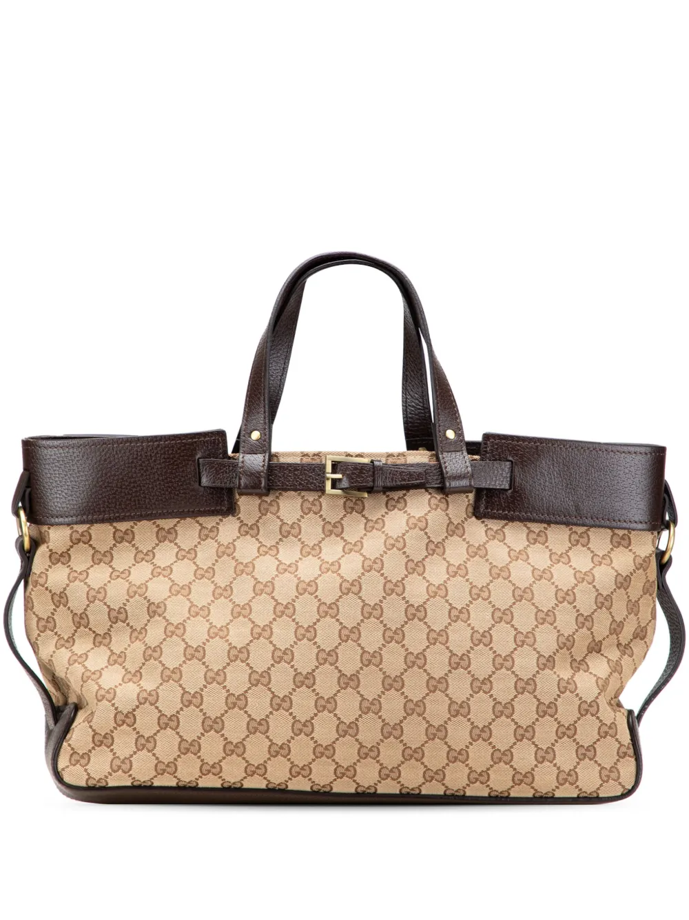 Gucci Pre-Owned 2000-2015 GGキャンバス トートバッグ - ブラウン Gucci Pre-Owned 2000-2015 GGキャンバス トートバッグ - ブラウン