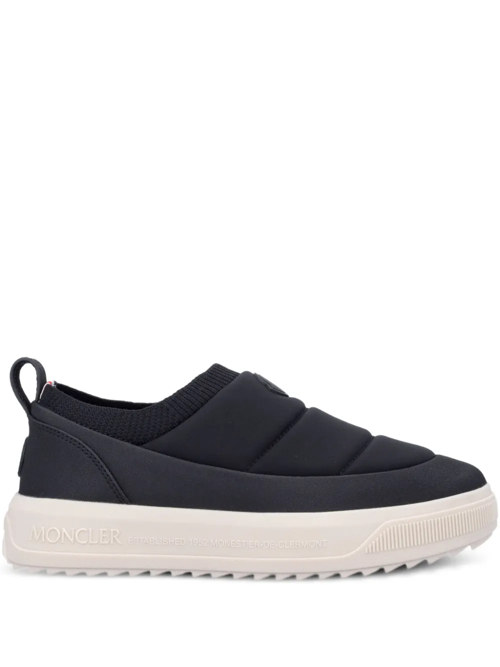 Moncler Altive quilted slip-on trainers Black