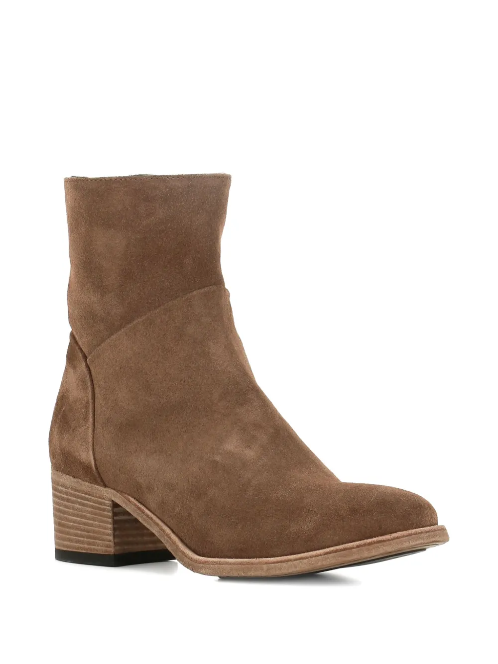 Officine Creative zipped block-heel boots Brown