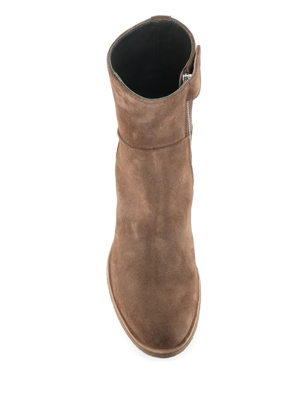 Officine Creative zipped block-heel boots Brown