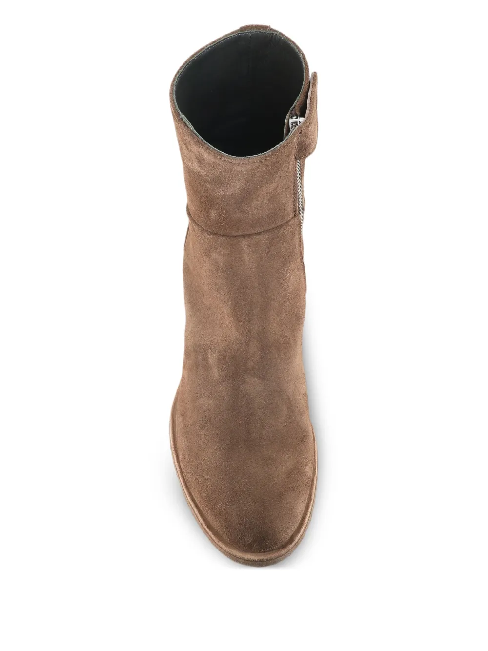 Officine Creative zipped block-heel boots Brown