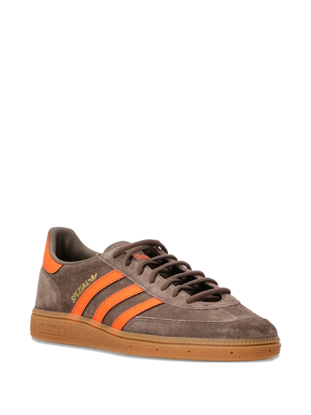 adidas Originals Handball Spezial suede three-stripe sneakers Brown