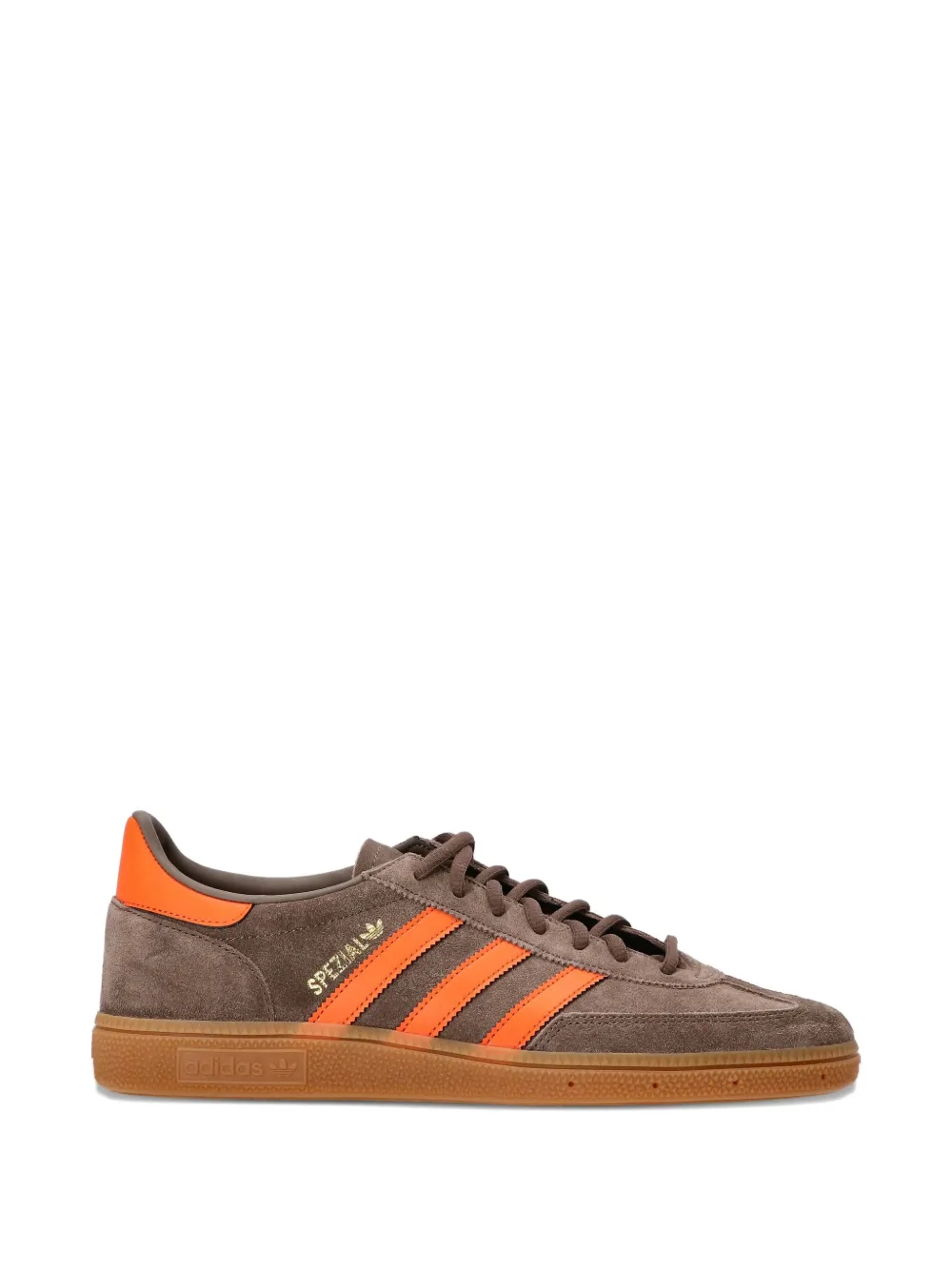 adidas Originals Handball Spezial suede three-stripe sneakers Brown