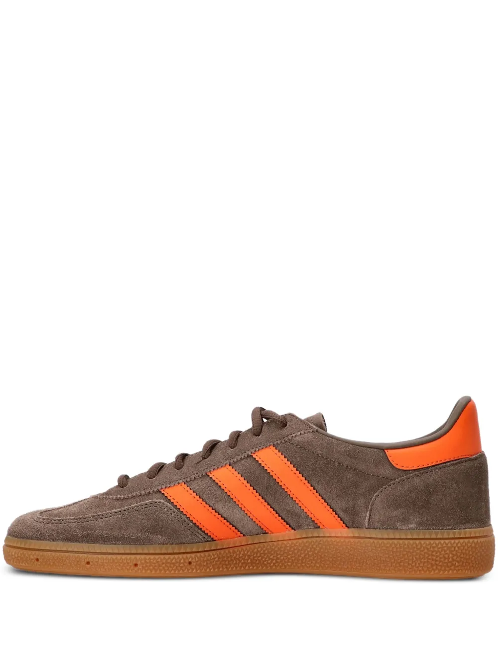 Adidas Originals Handball Spezial suede three-stripe sneakers Brown