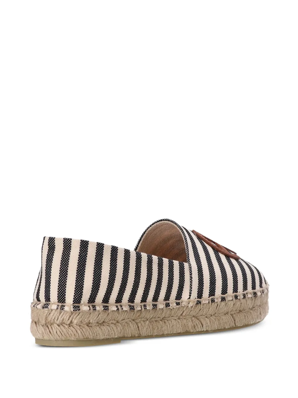 ANINE BING Gestreepte espadrilles Wit