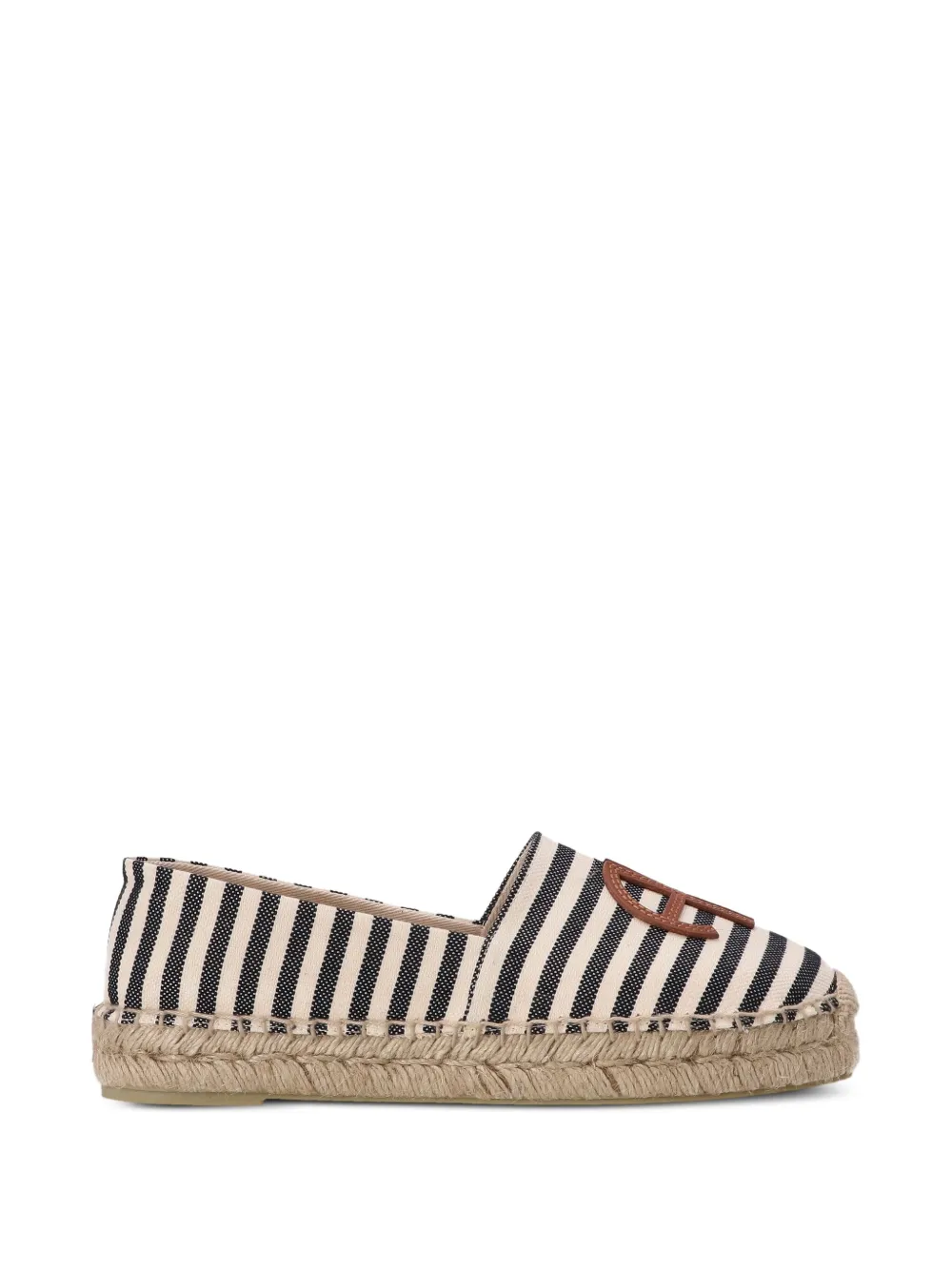 ANINE BING Gestreepte espadrilles Wit