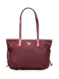 Prada Pre-Owned 2013-2025 Saffiano Trimmed Tessuto tote bag - Red