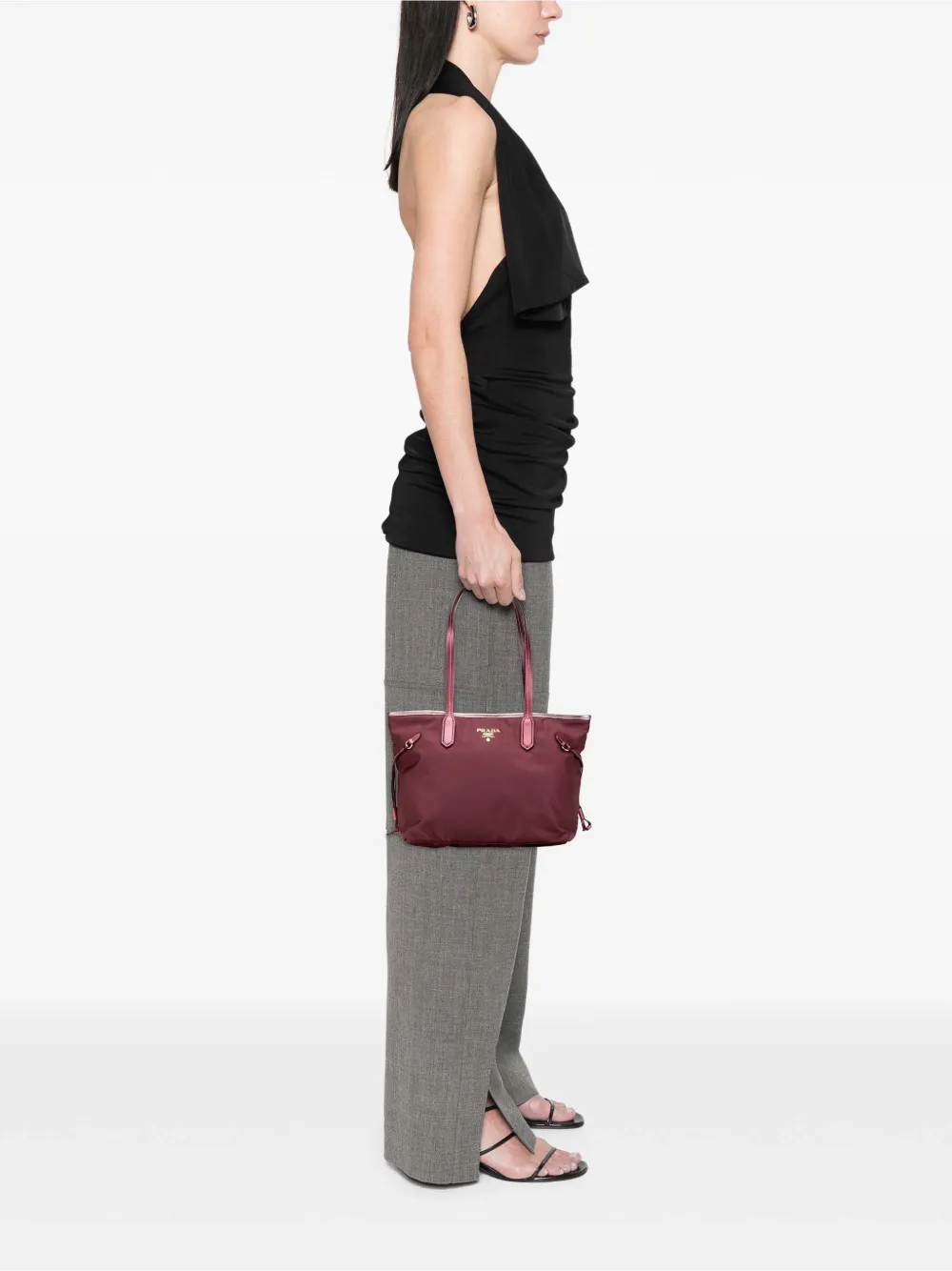 Prada Pre-Owned 2013-2025 Saffiano Trimmed Tessuto tote bag | Pre-Owned | Image 2
