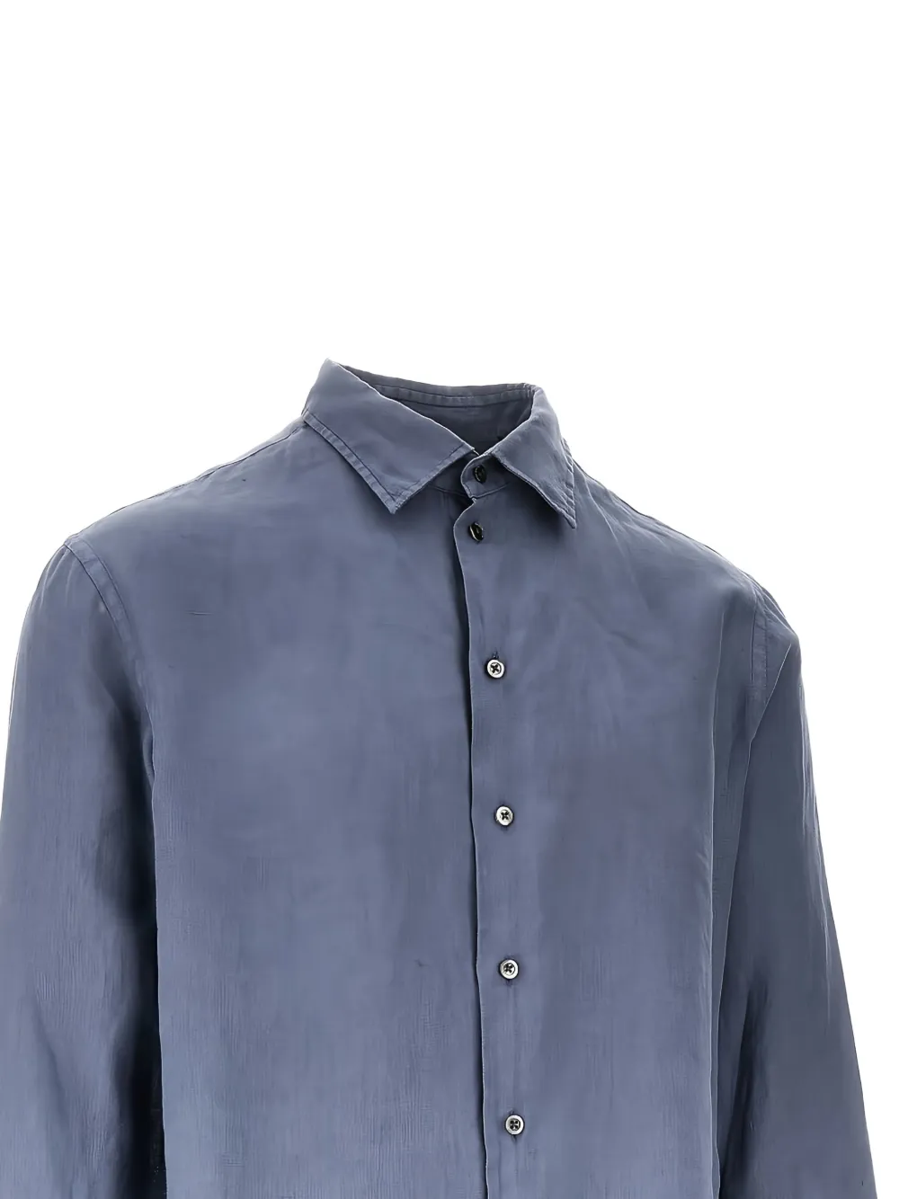 Emporio Armani Linnen overhemd - Grijs