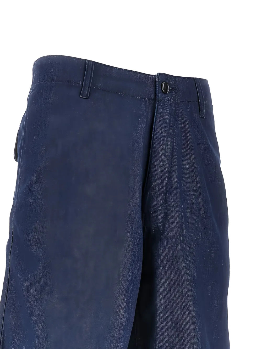 Emporio Armani button-fastening bermuda shorts Blauw