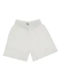 Il Gufo elastic-waist linen casual shorts - White