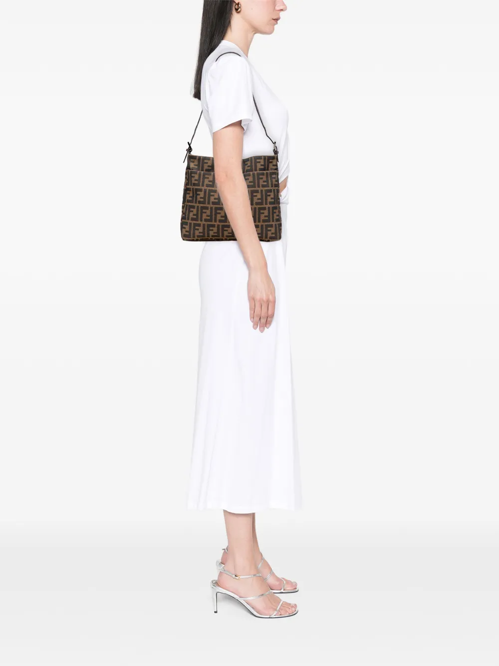 Fendi Pre-Owned 2000-2010 Zucca Canvas shoulder bag | Pre-Owned | Image 2