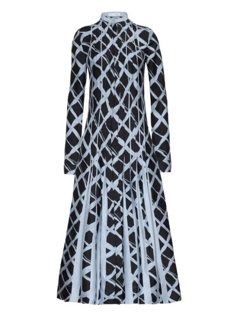 Oscar de la Renta pleated midi dress