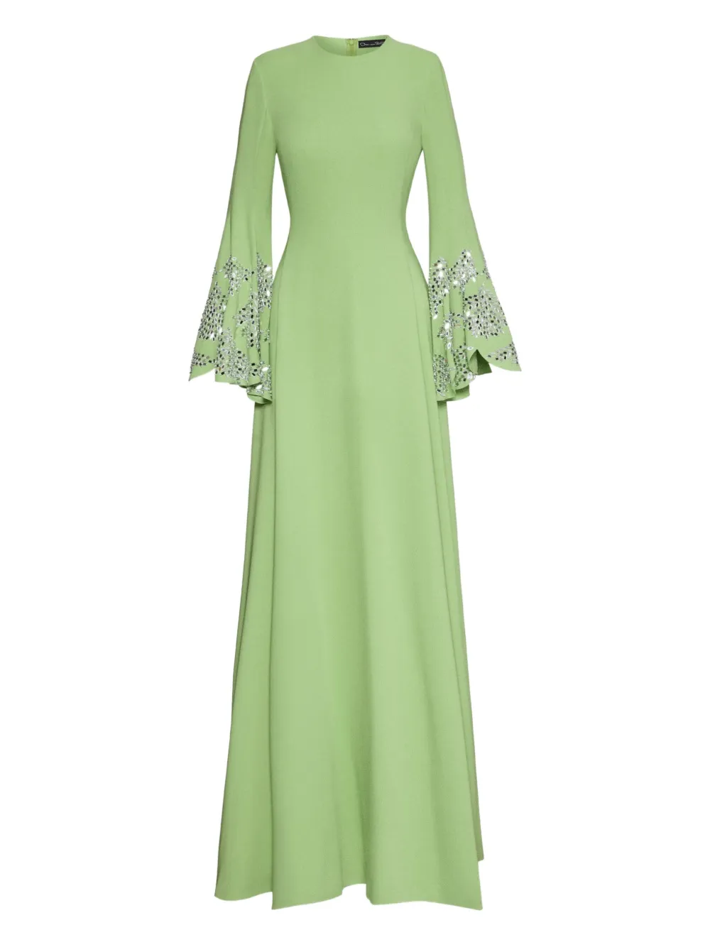 Oscar de la Renta embellished bell-sleeve maxi dress | Green | Image 1