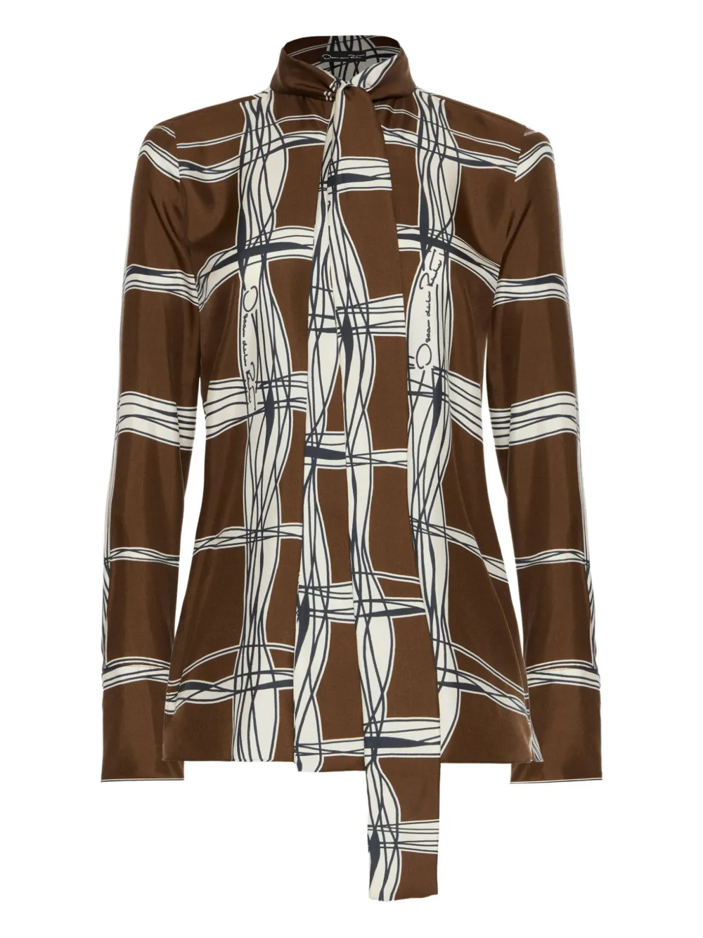 Oscar De La Renta Plaid-print Shirt In Multi