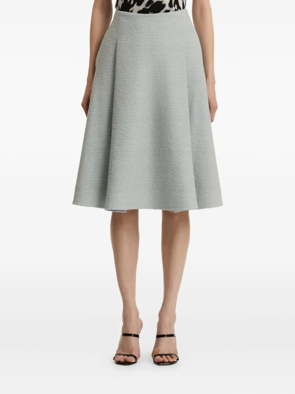 Oscar de la Renta Tweed rok Blauw