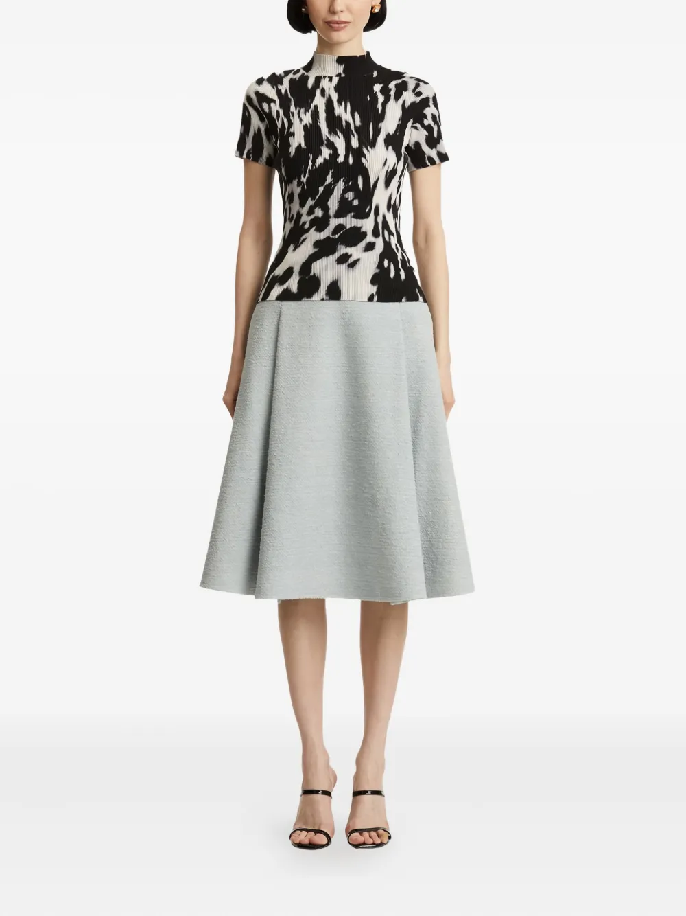 Oscar de la Renta Tweed rok - Blauw