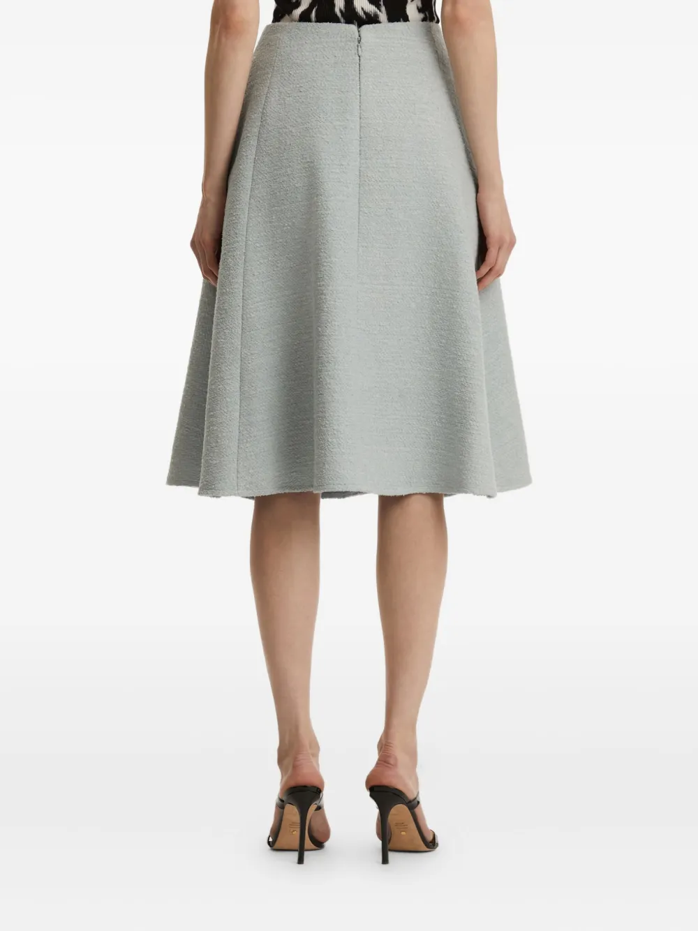 Oscar de la Renta Tweed rok Blauw