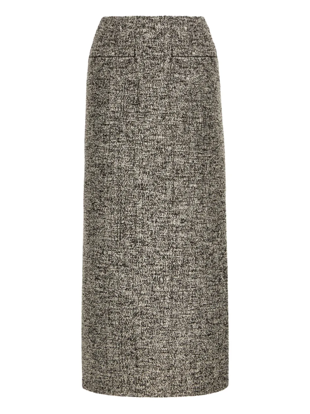 tweed pencil maxi skirt