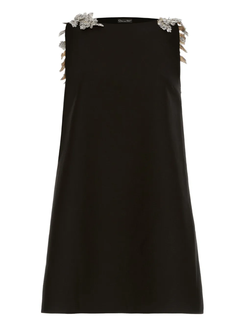 Oscar de la Renta sequin-embellished open-back mini dress | Black | Image 1